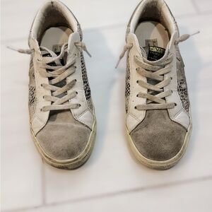 Vintage Havana Gray and White Sneakers